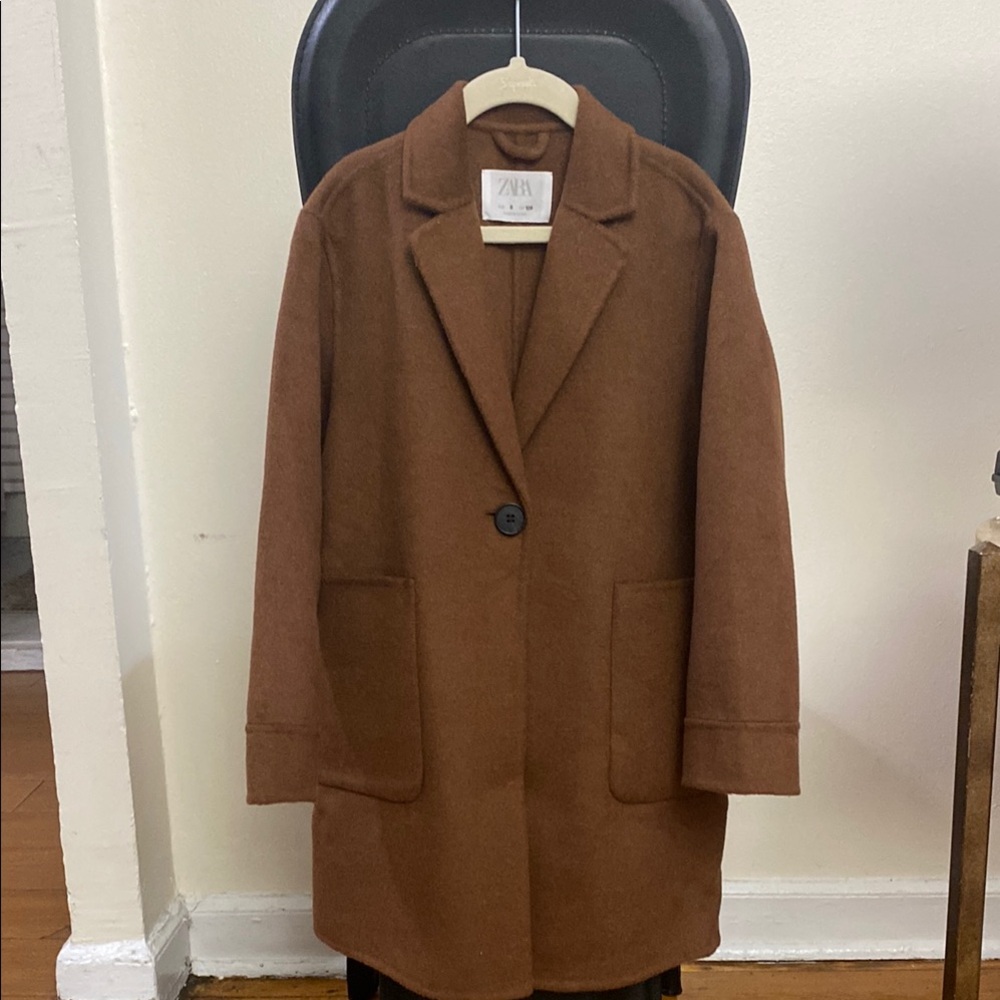 Zara Brown Kids Pea Coat